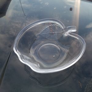 Glass apple bowl